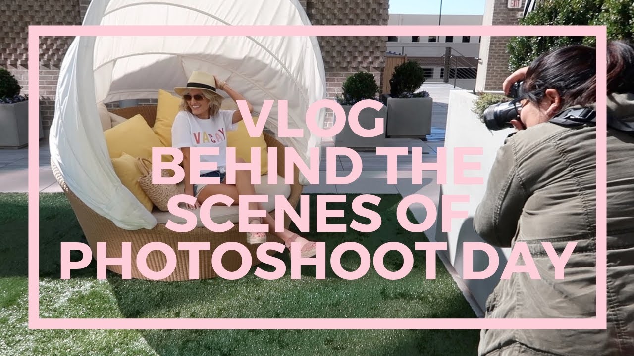 VLOG // Behind The Scenes of Photoshoot Day - YouTube
