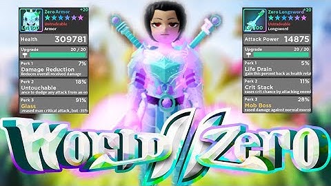 HOW TO CRAFT ZERO GEAR IN WORLD ZERO (ZERO ALTAR) | Roblox World Zero