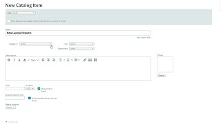 Creating a Service Catalog Item | SolarWinds Service Desk