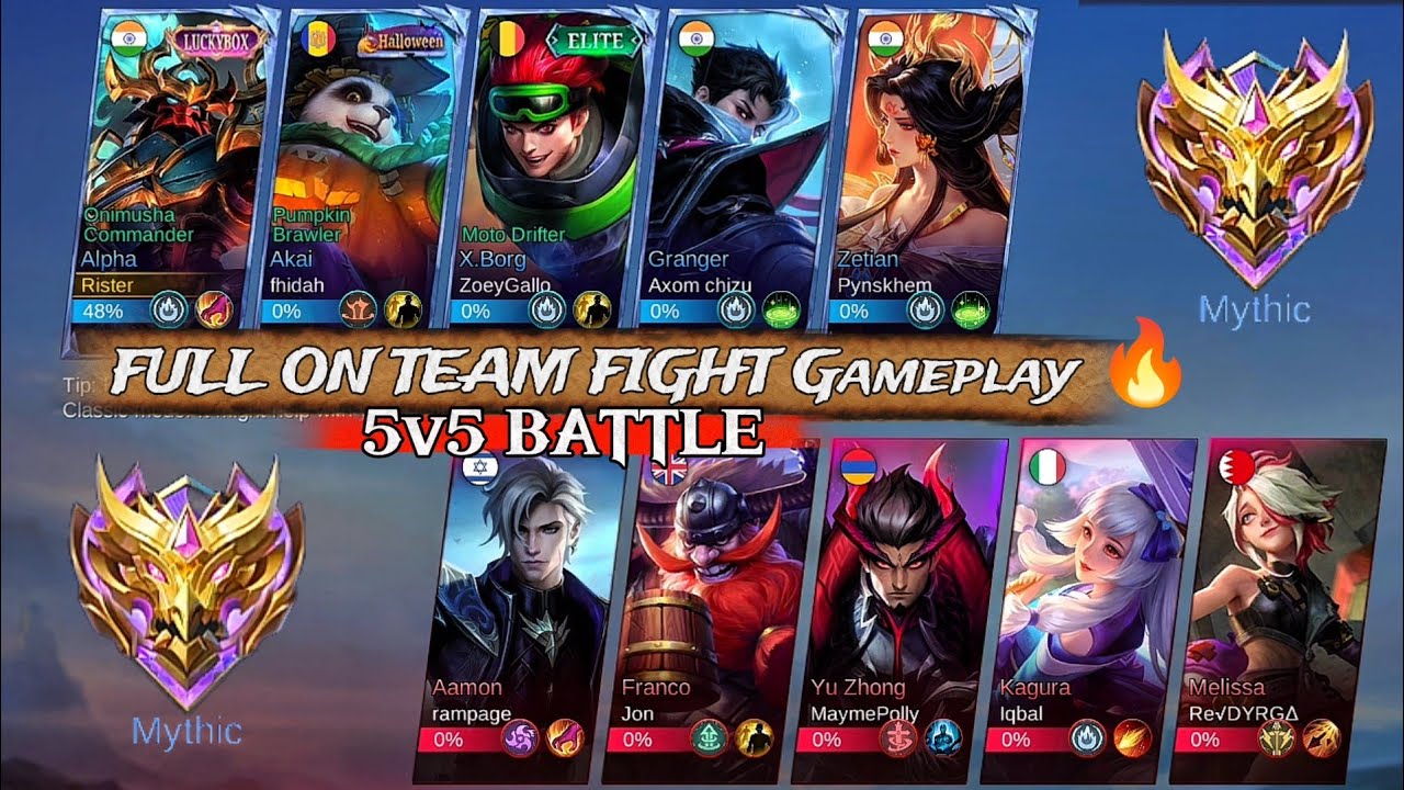 Insane 5v5 Team Fight 🔥 | Mobile Legends Bang Bang Tournament Gameplay