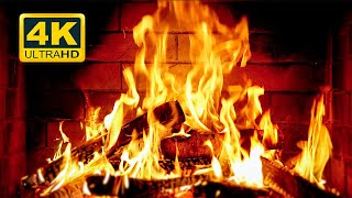 🔥 Cozy Fireplace 4K (12 HOURS). Fireplace with Crackling Fire Sounds. Crackling Fireplace 4K