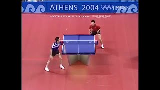 2004 Olympic Games (Final) Wang Hao vs Ryu Seung Min.[Germany] [High Quality]