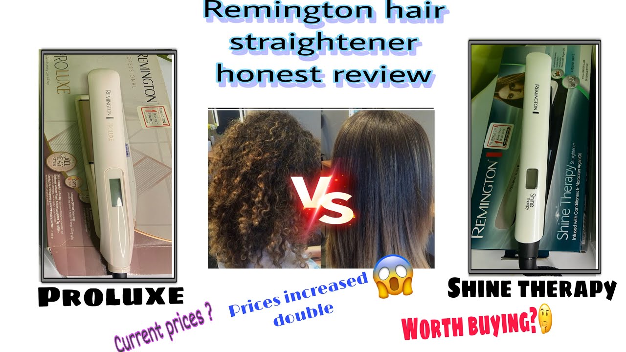 Remington proluxe vs Remington shine therapy, best straightener