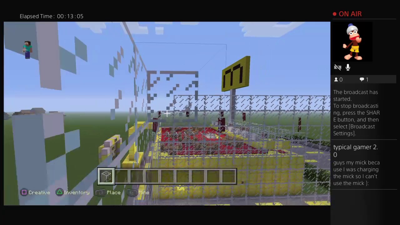 mincraft how to build the playground outside last part of the McDonald ...