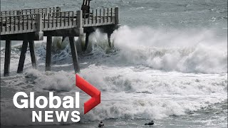 Isaias regains hurricane strength as Carolinas prepare for storm surge, flooding
