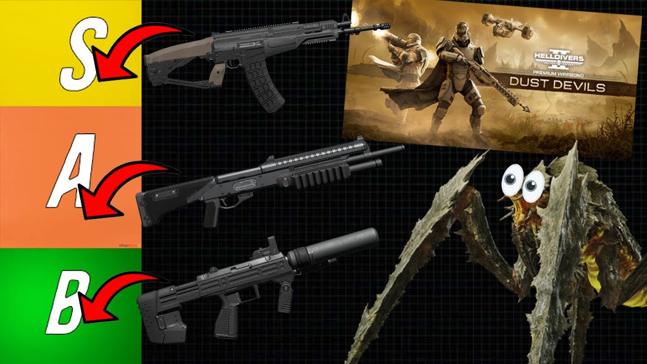 UPDATED Primary Weapon Tier List against the Terminid Faction ...