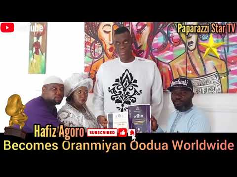 HAFIZ AGORO THE BEST TALLEST MAN IN NIGERIA AND SCORED IN WEST AFRICA BECOMES ORANMIYAN OODUA WORLD