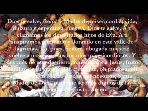 Catholic Prayers - Hail Holy Queen, Spanish