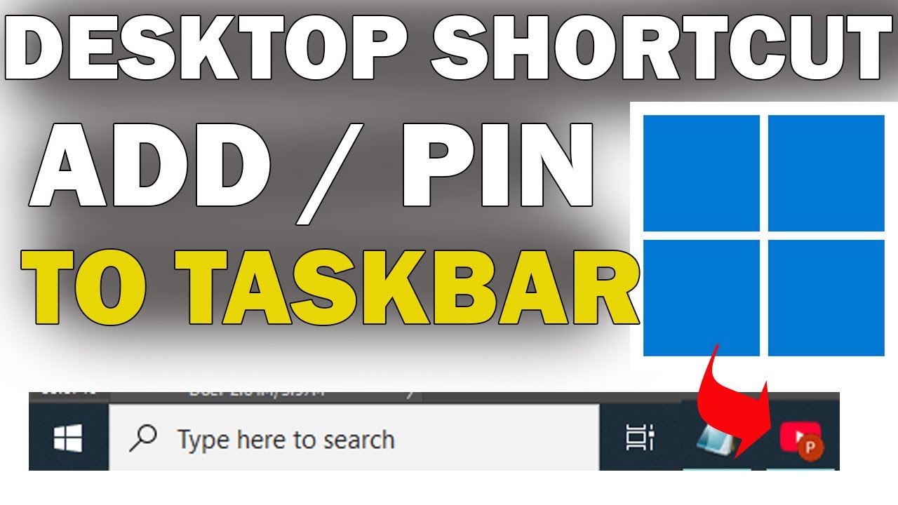 How To Add & Pin YouTube To Taskbar In Windows 10, 11 - YouTube