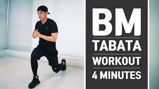 매일 4분 투자로 Bm 몸매 만들기 4 Minutes Bm Tabata Workout Kard