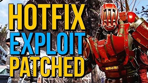Fallout 76 Hotfix Exploit Patched, Other Bug Fixes!