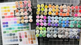 DETAILED Caliart Dual-Tip Brush Markers Review, LIVE Swatching