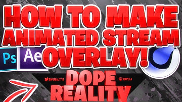 C4D + Photoshop 2020 CC + Adobe After Effects: How To Make Animated Stream Overlay!