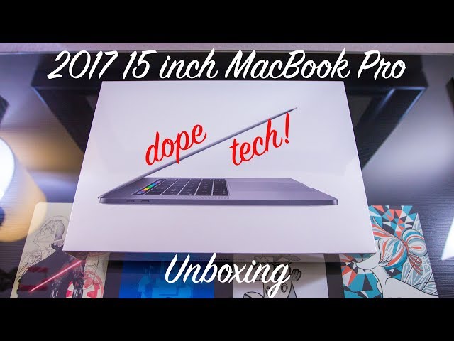 UNBOXING - Mid 2017 15-inch Space Gray MacBook Pro $2799 config [4K] 👌