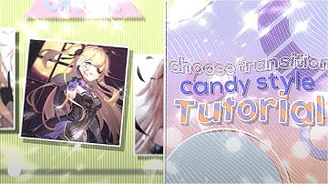 CHOOSE TRANSITION | CANDY STYLE TUTORIAL | AFTER EFFECTS (+project file)