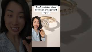 Top 3 mistakes when buying an engagement ring #engagementrings #diamond #moissaniteengagementring