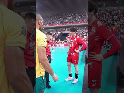 2026バレーボール男子日本代表国際親善試合（東京大会）#石川祐希 選手とブラジル代表 #リカルドルカレッリソウザ 選手によるコイントス🪙