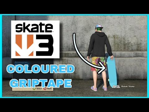 HOW TO GET COLOURED GRIPTAPE - Skate 3 Tutorial