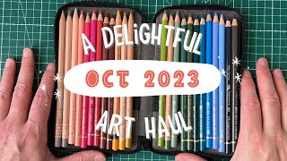 My October art haul - swatching new pencils and MUCH MORE!