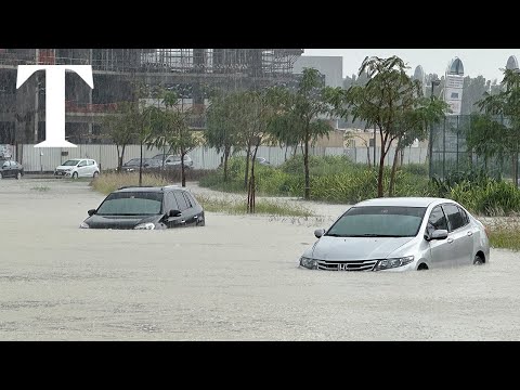 Dubai under water as a year’s worth of rain falls in a day