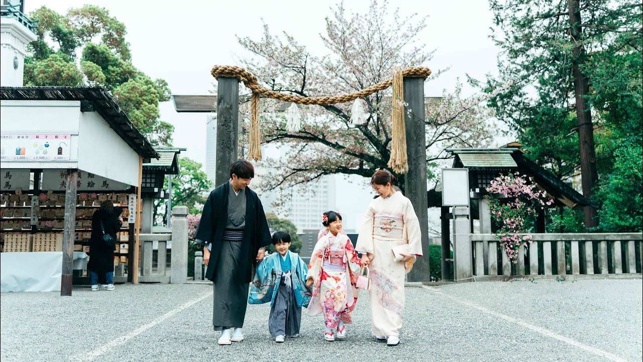 七五三　
正絹　子供着物セット 新緑の七五三(2026年6月～8月） | 大國魂神社写真館