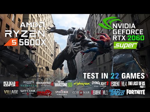 CPU AMD Ryzen 5 5600X & RTX 2060 Super RTX 2060 Super, Ryzen 5 5600X, 2x8GB 3000mz 512GB NVMe All