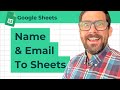 Create an Embedded Email and Name Form on Google Sites to Google Sheets