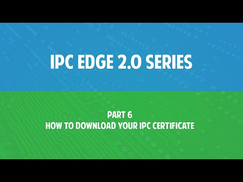 IPC Edge 2.0 series Part 6 - How to download your IPC certificate