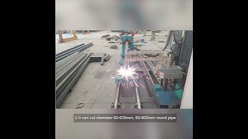 8 Axis Pipe and Tube CNC Plasma Cutting Machine