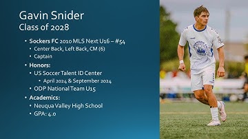 MLS Next U16 Highlights: Gavin Snider - Sockers FC Fall 2025