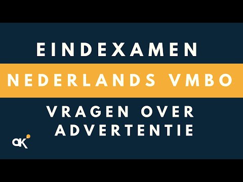 Eindexamen Nederlands VMBO - Vragen over de Advertentie