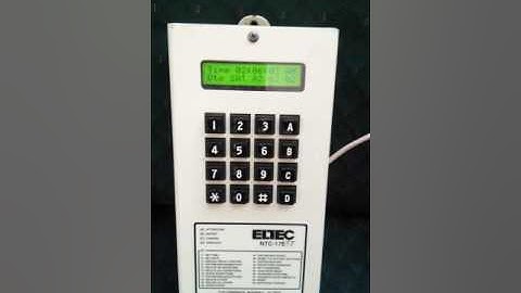 Eltec 17E set time/date with phone app