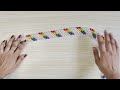 Rainbow pearl toran design for door| readymade look toran at home| Attractive home business ideas