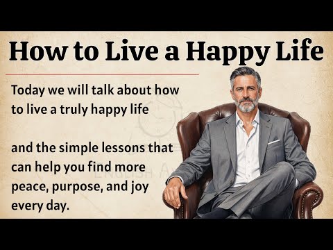 How to Live a Happy Life - Secrets of Happy Life || Graded Reader || Improve Your English ✅️ 