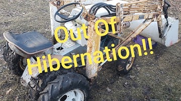 Sears super 12 with loader COLD START!!