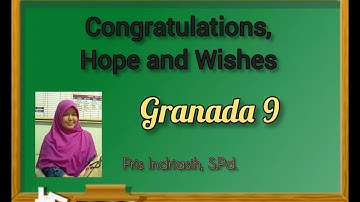 PBR SMPIT DARUL ABIDIN - ENGLISH 9 Congratulations, Hope and Wishes