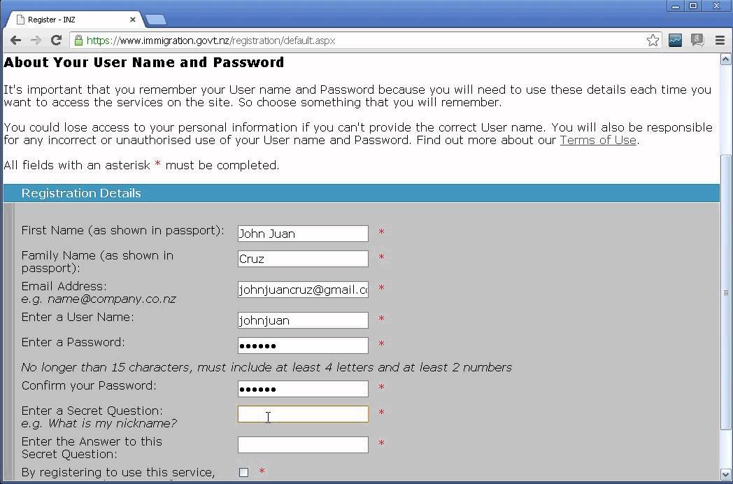 Application for nz passport renewal form