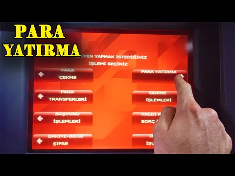 ATM'den Hesaba Para Yatırma - ZİRAAT ATM - ATM Para Yatırma