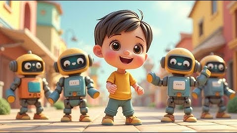 Five Little Robots — Beep Beep Count Along! | Fun Counting Song for Kids | Robot Adventure Rhyme