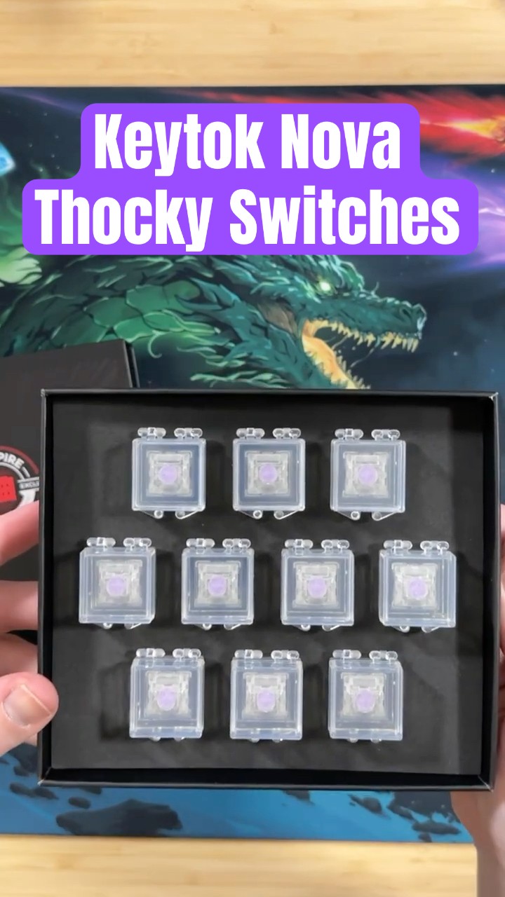 Keytok Nova Magnetic Switch Unboxing and Sound Test #keyboardasmr
