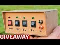 How to Make Amazing 3 in 1 DC Supply Board Easy at Home | 3 in 1 Gadgets | Giveaway  🔥🔥🔥