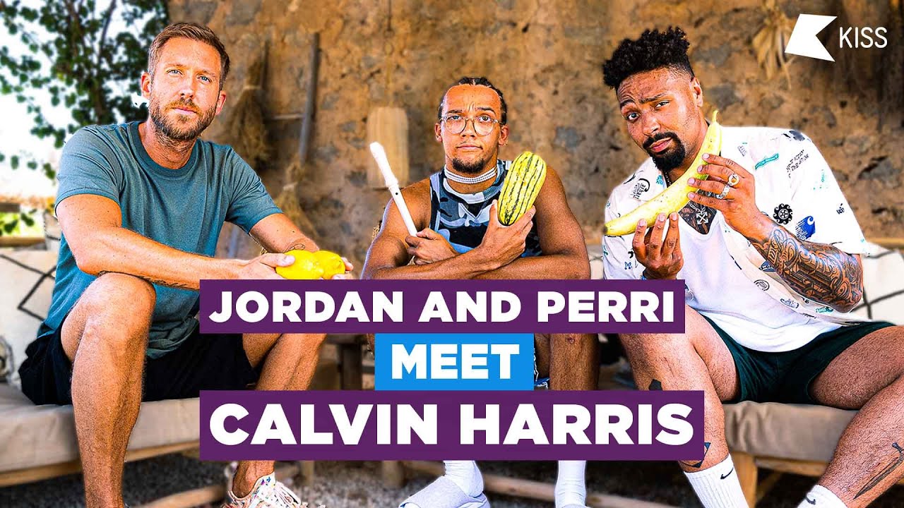 CALVIN HARRIS WANTS A COW! Jordan and Perri interview Calvin Harris in Ibiza!