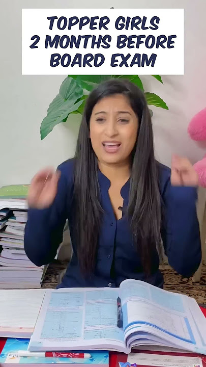 Topper girls 2 months before Board Exams😂 #ytshorts #exam #study