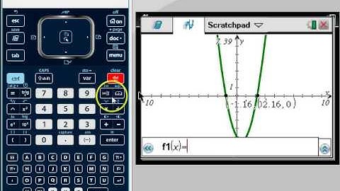 TI Nspire Finding zeros