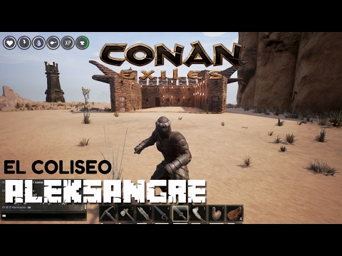 CONAN EXILES - El Coliseo y Jugando con Leandro - Gameplay en Español