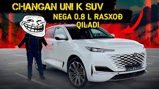 Benzin  rasxodi 0.8L 😱 BU CHANGAN UNI-K 2024 yilda olsa bo’ladmi yo’qmi??