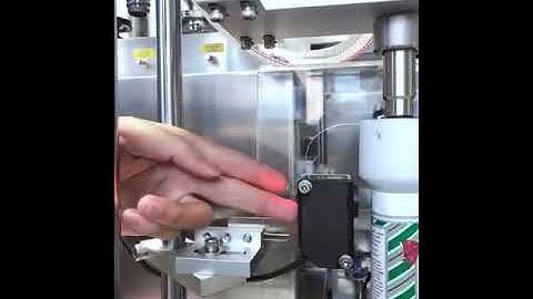 MARK SENSOR setting tutorial for single station tube filling ultrasonic sealing machine