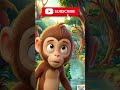 चालाक बंदर और मगरमच्छ की कहानी 🐒🐊 | बुद्धिमानी की सीख देने वाली कहानी#kidsstory #cartoon