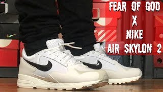 extinción educar par HONEST REVIEW OF THE FEAR OF GOD X NIKE AIR SKYLON 2!!!! NIKE X FOG AIR  SKYLON 2 ON FEET!!!! - YouTube