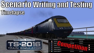 Train Simulator 2016 - Writing and Testing a Scenario in 7 Minutes - Blizzard Delays